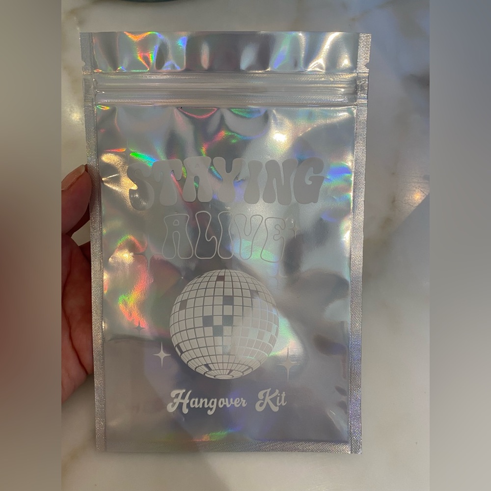 Staying alive hangover bags